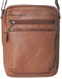 Genuine Leather Cowhide Unisex Shoulder Messenger Bag #3676