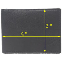Genuine Lambskin Leather Men's Card Wallet  #4018