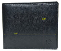 Genuine Cowhide Leather Men's RFID Wallet # 4507