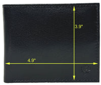 Genuine Cowhide Leather Men's RFID Wallet # 4544