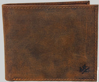 Genuine Cowhide Leather Men's RFID Wallet # 4544