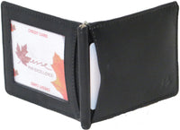 Genuine Cowhide Leather Men's RFID Bill Clip Wallet #4567