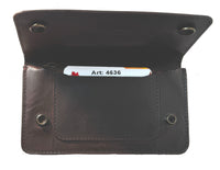 Genuine Cowhide Truckers' RFID Wallet with Chain #4636