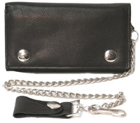Genuine Leather Cowhide RFID Biker's Wallet #4685RP