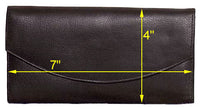 Genuine Leather Lambskin Ladies Trifold  Wallet  #7114