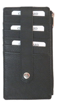 Genuine Leather Ladies Bag Card Sleeve Wallet #7638