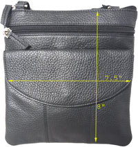 Genuine Cowhide Leather Women's Shoulder Sling Bag #7686