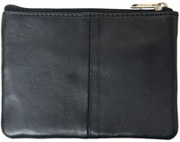 Genuine Leather Zipper Unisex Change Purse #8019