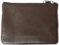 Genuine Leather Zipper Unisex Change Purse #8019