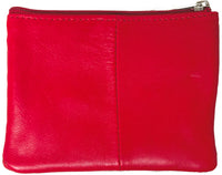 Genuine Leather Zipper Unisex Change Purse #8019