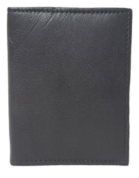 Genuine Leather Lambskin Slim Mini Card RFID Wallet #4238