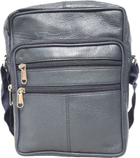 Genuine Leather Cowhide Unisex shoulder Messenger Bag #8540