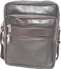 Genuine Leather Cowhide Unisex shoulder Messenger Bag #8540