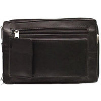 Genuine Leather Lambskin Shoulder Organizer Messenger Bag #3132