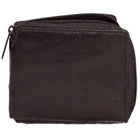 Genuine Leather Lambskin Zip Around Picture Wallet #4136