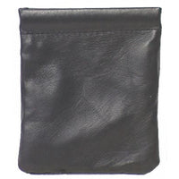 Genuine Leather Squeeze Coin Purse BLACK #8029